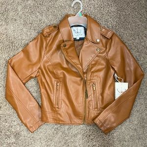 Faux Leather Moto Jacket